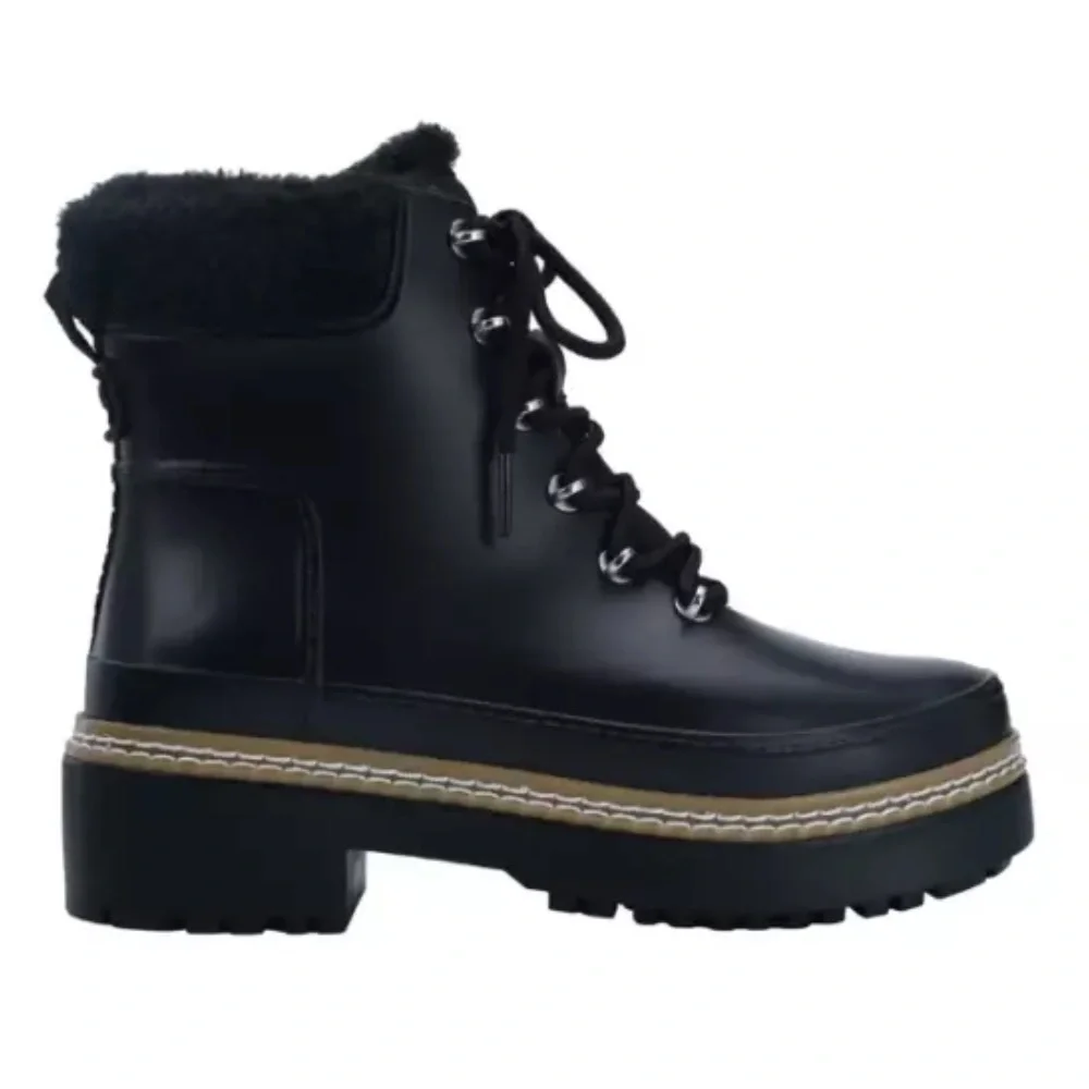 Marc Fisher Women’s Waterproof Winter Lace Up Lug Sole Boots Size 8 - Picture 2 of 10